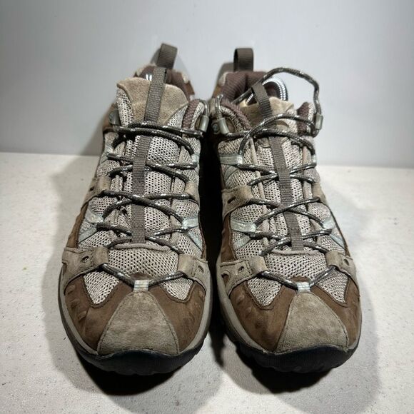 Merrell Vibram Continuum Tan Womens Hiking Shoes Vibram sole size 10,5 US - Picture 3 of 8